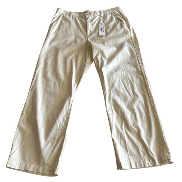 AG Adriano Goldschmied NWT Caden Straight Wide Leg Chino Pants in Canvas 33 - Picture 2 of 12